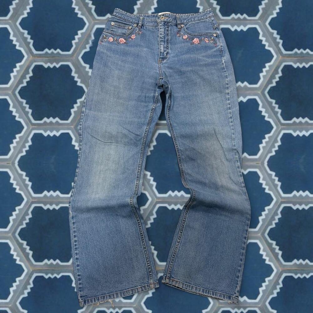 Y2k northern reflections embroidered blue